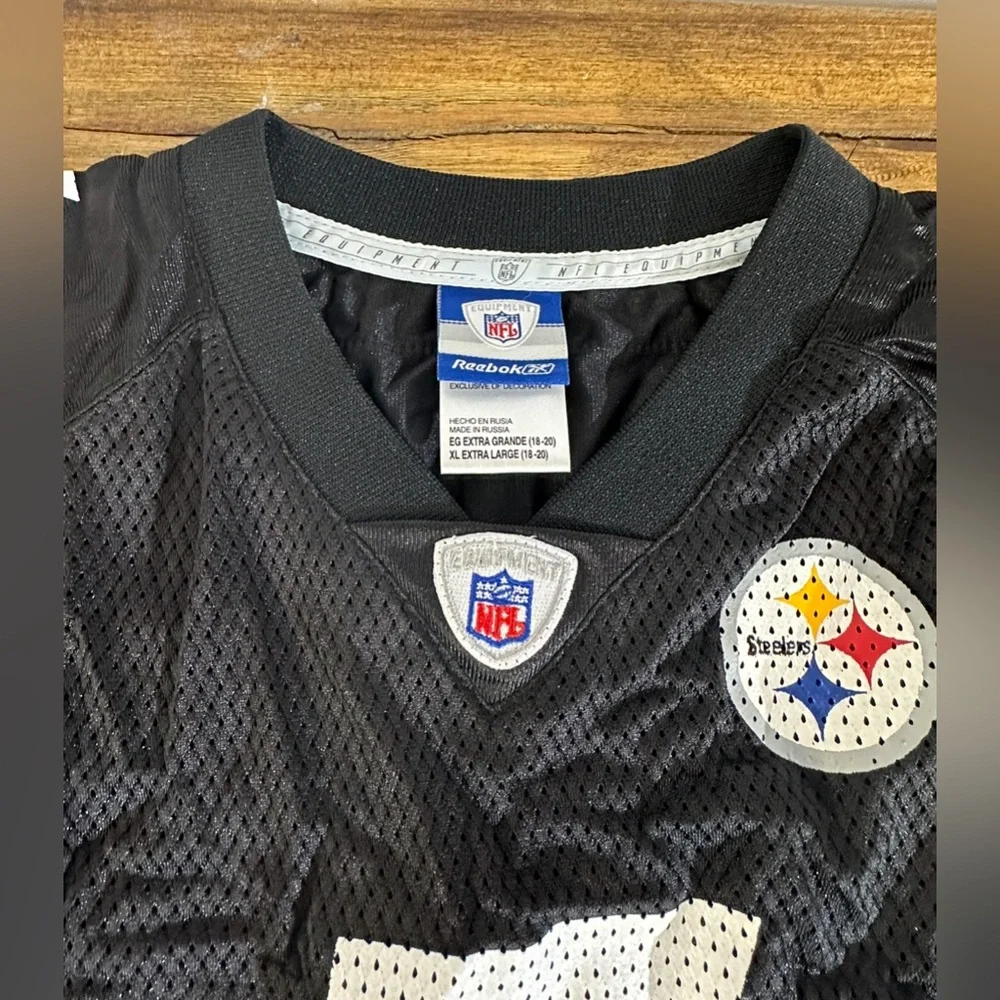 NWT Authentic Reebok Ben Roethlisberger Steelers Jersey Youth XL | SKU 0357